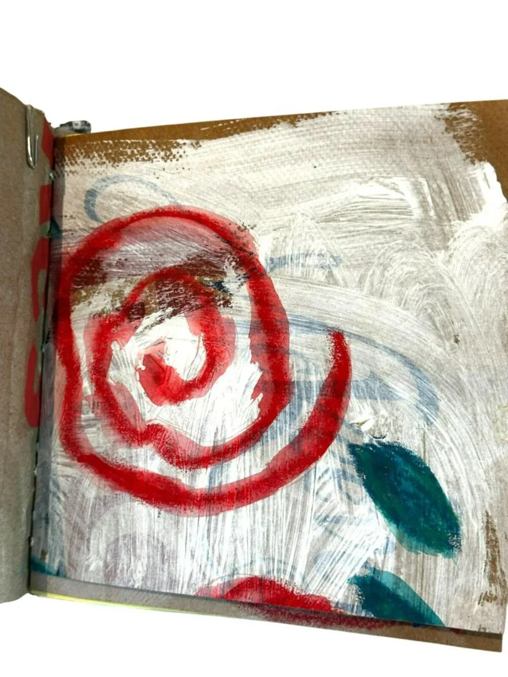 Mini Junk Journal OOAK Writing Artwork Handmade Book Upcycled Inner Child